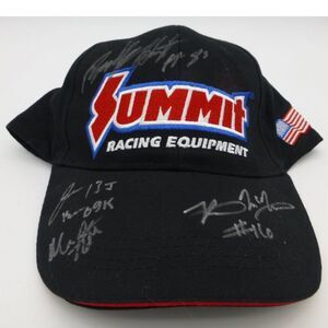 Summit Racing Equipment Signed with Signatures Velcro Adjustable Hat